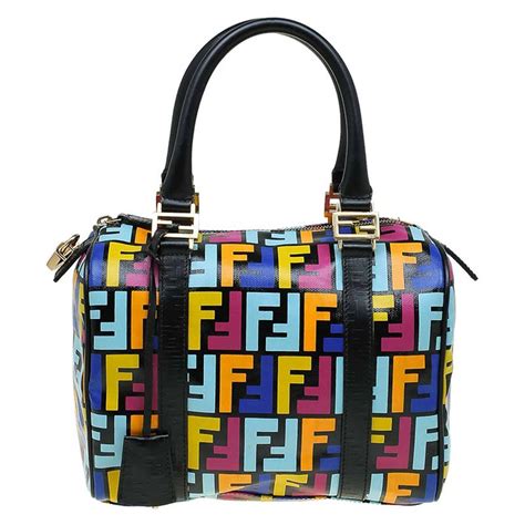 fendi multicolor zucca|fendi zucca shopper.